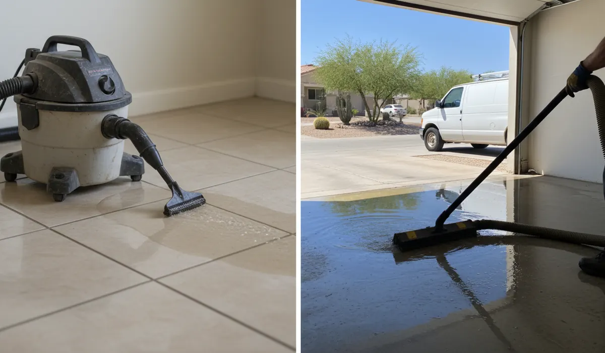 DIY Water Cleanup vs. Professional Extraction — When Is DIY Actually Enough?
