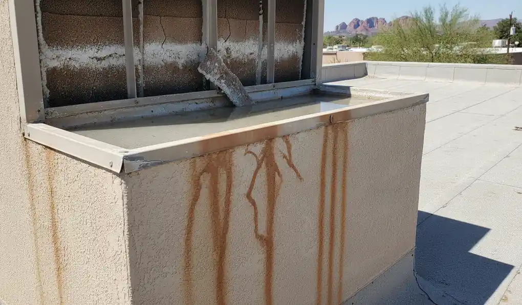AC & Evaporative Cooler Water Damage in progress on a property in Tempe, AZ