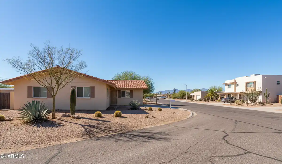 Water damage restoration technician working on a property in Mesa, AZ